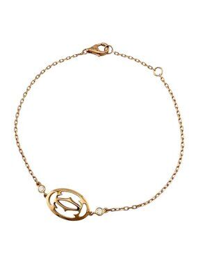Cartier Double C Bracelet 18k Gold Diamond